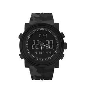 Rocawear Men’s Watch Black and Gray Camo Band ~ NWT MSRP $95